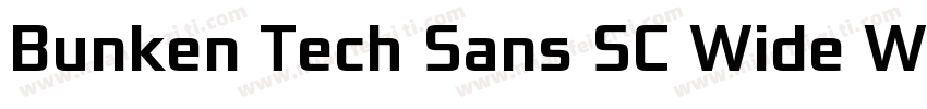 Bunken Tech Sans SC Wide W05XBd字体转换